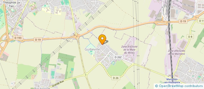 localisation de l'entreprise MADAME ISABELLE DELVALLE  GUIBEVILLE