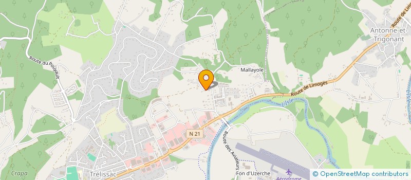 localisation de l'entreprise MADAME ISABELLE DENISE GERM ANDRONICK  TRELISSAC