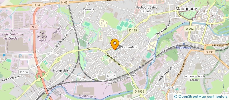 localisation de l'entreprise MADAME ISABELLE DEPRETER  MAUBEUGE