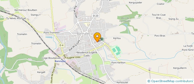 localisation de l'entreprise MADAME ISABELLE DERAULT  BANNALEC