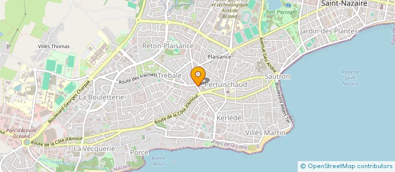 localisation de l'entreprise MADAME ISABELLE DEREBEC à SAINT-NAZAIRE