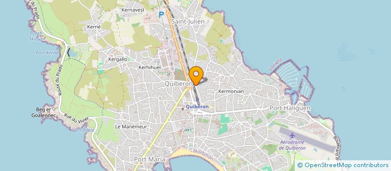 localisation de l'entreprise MADAME ISABELLE DERRIAN à QUIBERON