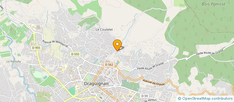 localisation de l'entreprise MADAME ISABELLE DERT  DRAGUIGNAN