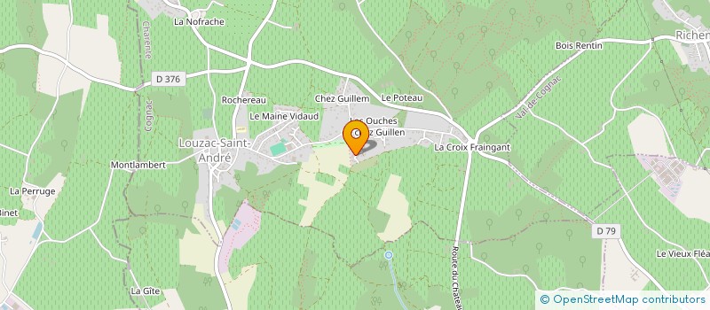 localisation de l'entreprise MADAME ISABELLE DESCHAMPS à LOUZAC-SAINT-ANDRE