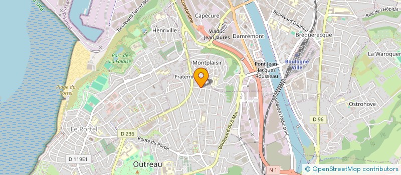 localisation de l'entreprise MADAME ISABELLE DESCHARLES  OUTREAU