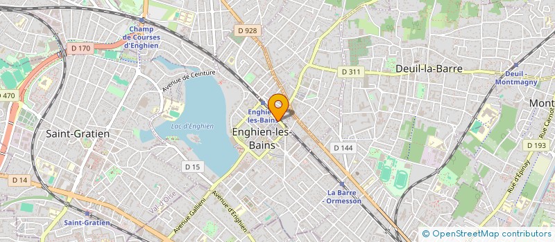 localisation de l'entreprise MADAME ISABELLE DESHAYES à ENGHIEN LES BAINS