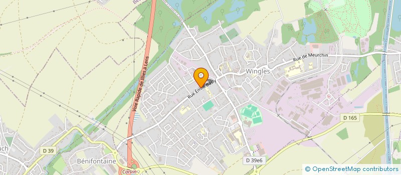 localisation de l'entreprise MADAME ISABELLE DESMAZIERES  WINGLES