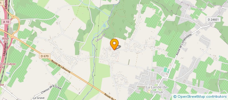 localisation de l'entreprise MADAME ISABELLE DESPLAT  LA LANDE-DE-FRONSAC