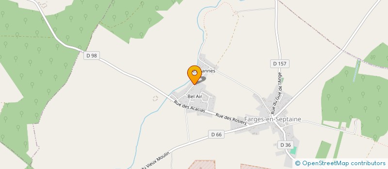 localisation de l'entreprise MADAME ISABELLE DESROCHES  FARGES-EN-SEPTAINE