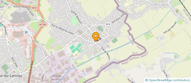 localisation de l'entreprise MADAME ISABELLE DESROUSSEAUX  LEERS