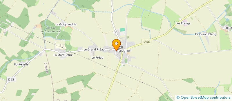 localisation de l'entreprise MADAME ISABELLE DESTOUCHES  CIGOGNE