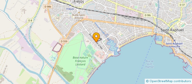 localisation de l'entreprise MADAME ISABELLE DEVALUEZ à FREJUS