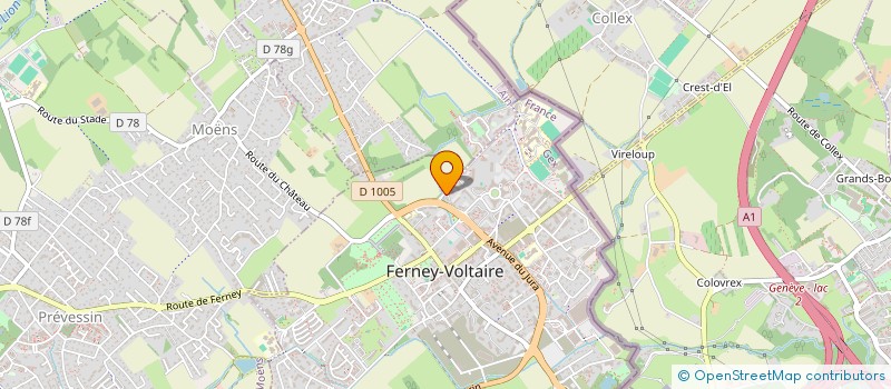 localisation de l'entreprise MADAME ISABELLE DEVAUX à FERNEY-VOLTAIRE