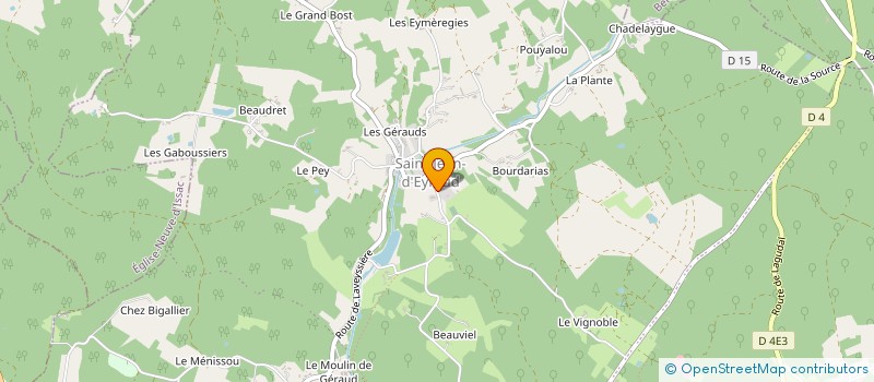 localisation de l'entreprise MADAME ISABELLE DEVAUZE  EYRAUD-CREMPSE-MAURENS