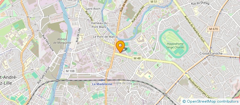 localisation de l'entreprise MADAME ISABELLE DEVULDER à MARCQ-EN-BARŒUL