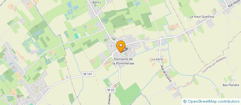 localisation de l'entreprise MADAME ISABELLE DEVYLERRE  FROMELLES