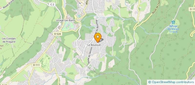 localisation de l'entreprise MADAME ISABELLE DEZALAY  SAINT-MARTIN-D'URIAGE