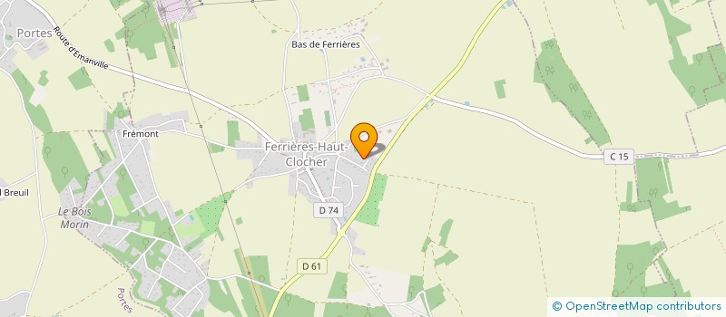 localisation de l'entreprise MADAME ISABELLE DHERBOMEZ  FERRIERES-HAUT-CLOCHER