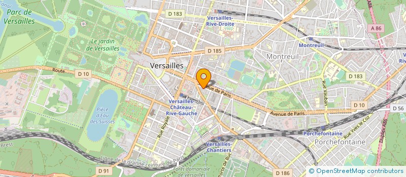 localisation de l'entreprise MADAME ISABELLE DI CURSI à VERSAILLES