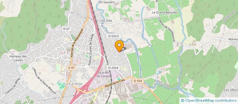 localisation de l'entreprise MADAME ISABELLE DI VINCENZO  LA FARLEDE