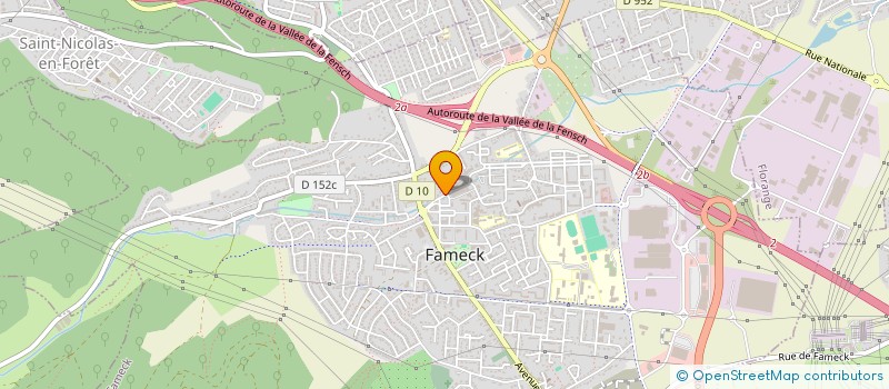 localisation de l'entreprise MADAME ISABELLE DICK  FAMECK