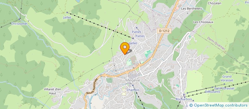 localisation de l'entreprise MADAME ISABELLE DIEU  MEGEVE