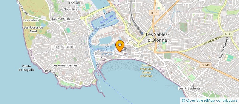 localisation de l'entreprise MADAME ISABELLE DIEUAIDE à LES SABLES D'OLONNE
