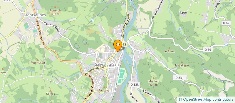 localisation de l'entreprise MADAME ISABELLE DILOY  SALIES-DU-SALAT