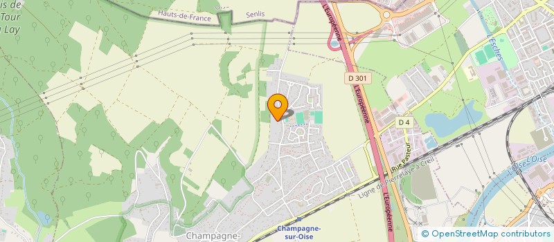 localisation de l'entreprise MADAME ISABELLE DOBIGNY  CHAMPAGNE-SUR-OISE