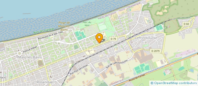 localisation de l'entreprise MADAME ISABELLE DOLIQUE à DUNKERQUE