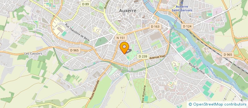 localisation de l'entreprise MADAME ISABELLE DORARD à AUXERRE