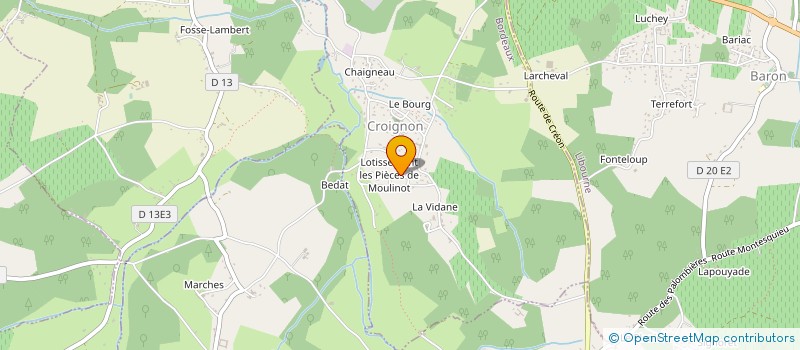 localisation de l'entreprise MADAME ISABELLE DOUET  CROIGNON