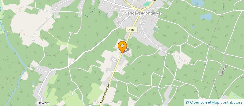 localisation de l'entreprise MADAME ISABELLE DOURGADOU à VENDAYS-MONTALIVET