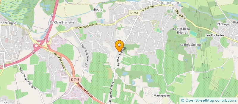 localisation de l'entreprise MADAME ISABELLE DROUET à LES GARENNES SUR LOIRE