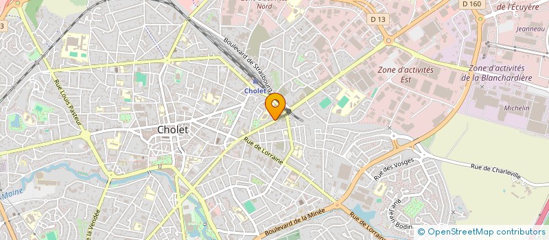 localisation de l'entreprise MADAME ISABELLE DROUET à CHOLET