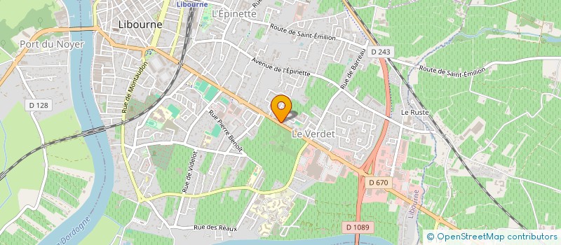 localisation de l'entreprise MADAME ISABELLE DUBOIS à LIBOURNE