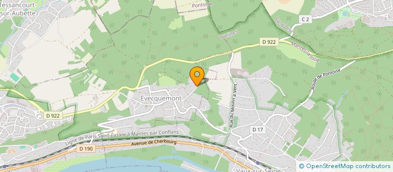 localisation de l'entreprise MADAME ISABELLE DUBOIS  EVECQUEMONT