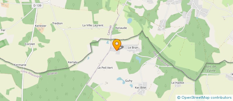 localisation de l'entreprise MADAME ISABELLE DUBOIS  HERBIGNAC