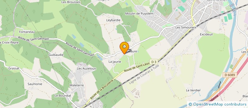 localisation de l'entreprise MADAME ISABELLE DUBOS à SAINT-ASTIER