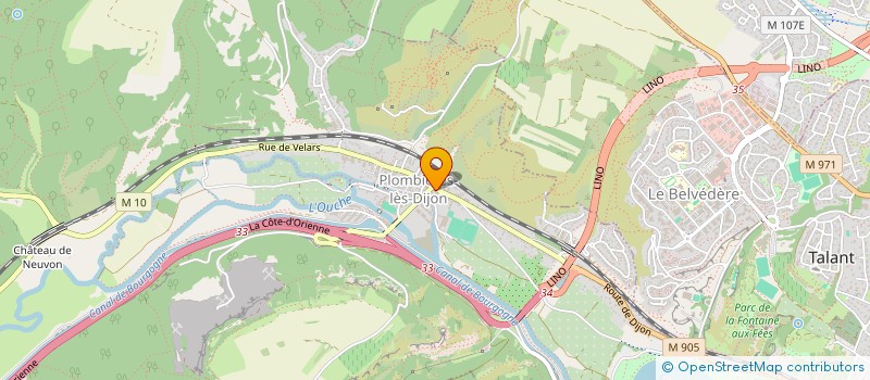 localisation de l'entreprise MADAME ISABELLE DUC-MAUGE  PLOMBIERES-LES-DIJON