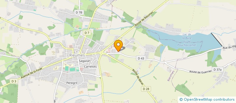 localisation de l'entreprise MADAME ISABELLE DUCASSE  RIEUMES