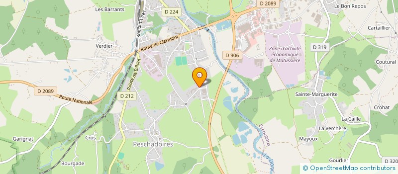 localisation de l'entreprise MADAME ISABELLE DUCOUT  PESCHADOIRES