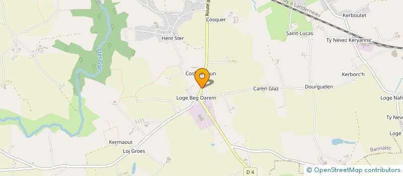 localisation de l'entreprise MADAME ISABELLE DUFRENOY  BANNALEC