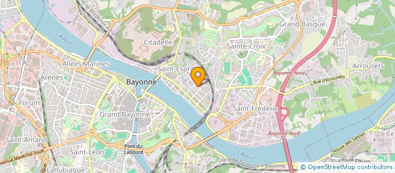 localisation de l'entreprise MADAME ISABELLE DUGAS DU VILLARD  BAYONNE