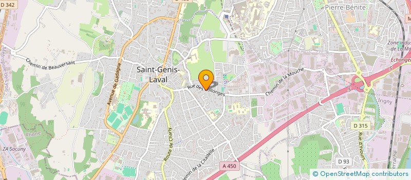 localisation de l'entreprise MADAME ISABELLE DUGAS VIALLIS  SAINT-GENIS-LAVAL