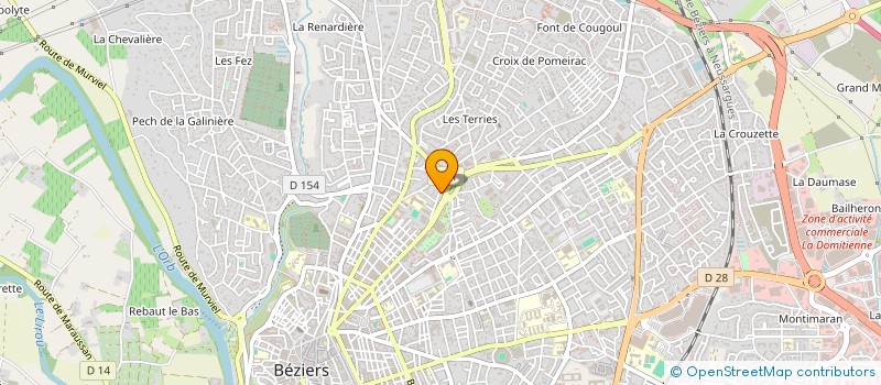 localisation de l'entreprise MADAME ISABELLE DUHAYOT à BEZIERS