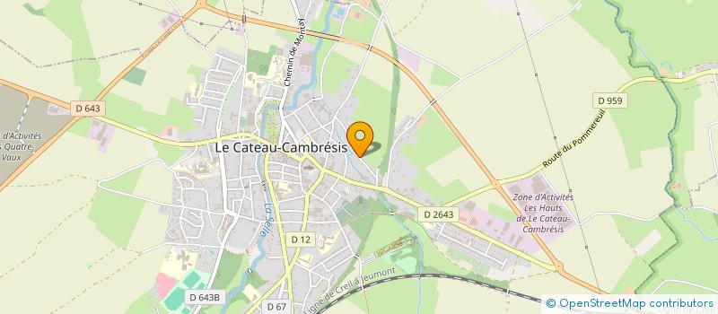 localisation de l'entreprise MADAME ISABELLE DUJARDIN à LE CATEAU-CAMBRESIS