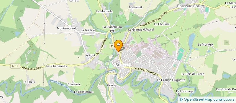 localisation de l'entreprise MADAME ISABELLE DUJARDIN à BOUSSAC-BOURG