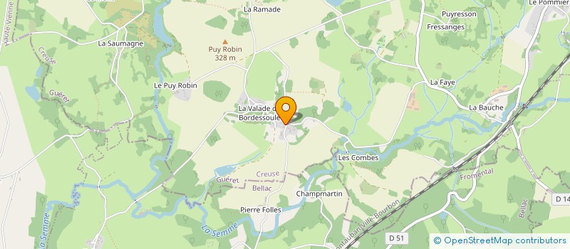 localisation de l'entreprise MADAME ISABELLE DUMAIN à SAINT-MAURICE-LA-SOUTERRAINE