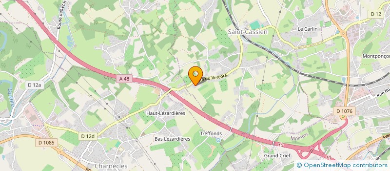 localisation de l'entreprise MADAME ISABELLE DUMONTAUX  SAINT-CASSIEN